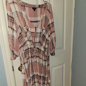 Pink plaid dress